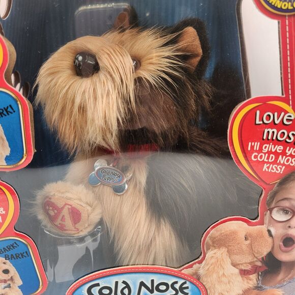 Playmates Amazing Pets Cold Nose Puppy Yorkshire Terrier Open Box Barks Wag Tail - Picture 3 of 16
